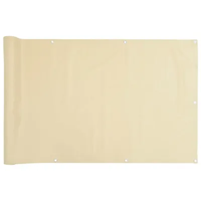 Obrázok produktu pre Balkónová zástena, krémová 600x90 cm, PVC