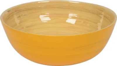Produktbild von albert L. (punkt) L. (punkt) Bambus-Schüssel flach gelb 18 x 7 cm