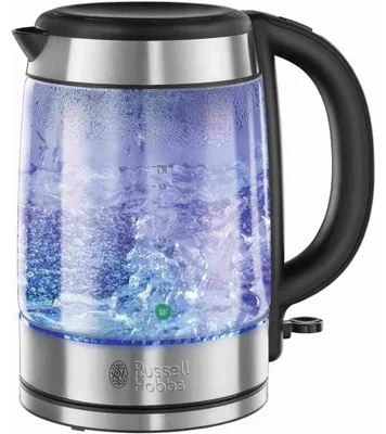 Produktbild von Wasserkocher Russell Hobbs 21600-57 Glass, 2200 W, 1,7 l, silber