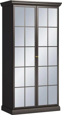 Produktbild von Stoffschrank Kleiderschrank Spiegeltüren Spiegelschrank Garderobenschrank