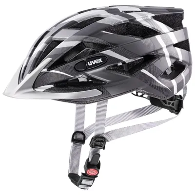 Produktbild von uvex air Wing cc - Leichter Fahrradhelm für Damen und Herren - individuelle Größenanpassung - Black-Silver matt - 56-60 cm
