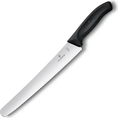 Produktbild von Victorinox Swiss Classic, Konditormesser, Wellenschliff, 26cm, schwarz, G
