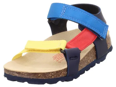 Productafbeelding van Superfit Heren Slippers met voetbed, blauw/meerkleurig, model 8010
