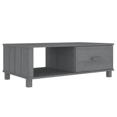 Produktbild von vidaXL Couchtisch HAMAR Dunkelgrau 100x55x35 cm Massivholz Kiefer