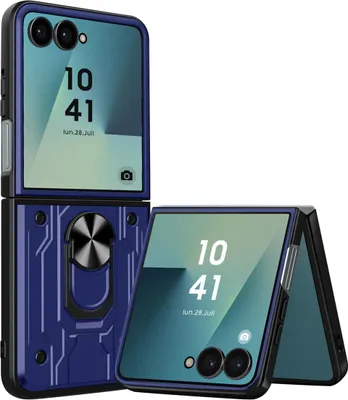 Obrázok produktu pre Avizar, Nárazuvzdorné puzdro Galaxy Z Flip7 s magnetickým držiakom, modré