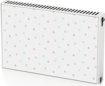 Produktbild von Bunter Stern – Magnetische Heizkörperabdeckung – 90x60 cm – Magnet Heizkörperabdeckung – 3D Würfel – Heizkörperverkleidung – Magnetische Wandverkleidung – Wetterfest