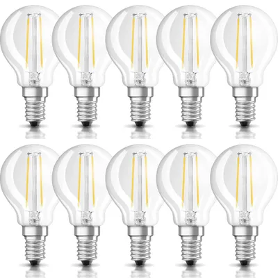 Produktbild von Osram SST CLAS P 25 2.8 W/2700K E14 10PACK LED-Tropfen, Sockel E14, 2,8 Watt, Warmweiß, 2700 K,  dimmbar