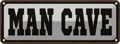 Produktbild von vianmo Blechschild 10x27 cm Man Cave Dekoration