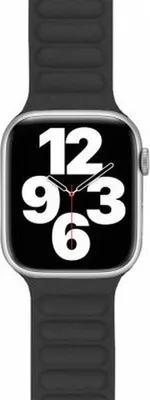 Image de Bracelet Cuir Apple Watch 42/44/45/49 Noir/Marron