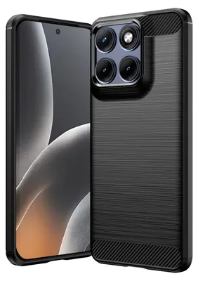 Produktbild von Motorola Edge 70 Fusion Hülle - Coverup Armor Brushed TPU Back Cover - Schwarz