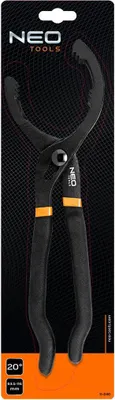 Zdjęcie produktu dla NEO TOOLS Klucz odgięty szczypcowy (20°) do filtrów oleju 63.5 - 116 mm