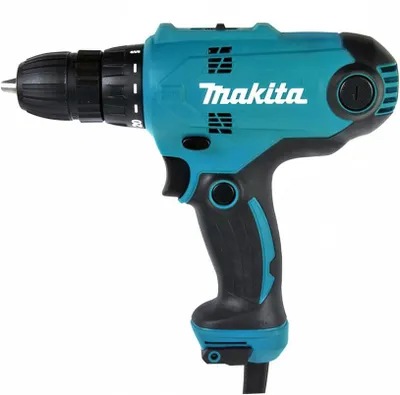 Zdjęcie produktu dla Makita DF0300, Wiertarka pistoletowa, Zamek centralny, Czarny, Niebieski, 1 cm, 1500 RPM, 2,8 cm