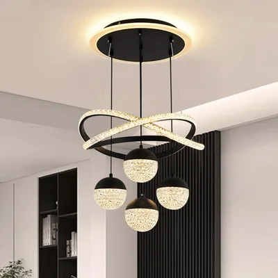 LED-Hängelampe Kristall 54W dimmbar höhenverstellbar