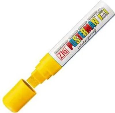 Immagine prodotto di Posterman - Pennarello a gesso PMA-120 giallo spesso 7 15 mm