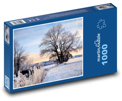 Obrázek produktu pro Puzzle 1000 Zasněžená zimní krajina - martinpuzzle