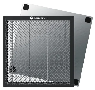Honigwaben-Arbeitstisch 400x400 mm für Lasergravur