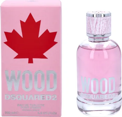 Produktbild von Dsquared2 Wood, Frauen, 100 ml, Nicht nachfüllbare Flasche, Maiglöckchen, Magnolien, Mandarine, Himbeere, Jasmin, Duftblüten, Ambrox, Zedernholz, Holz