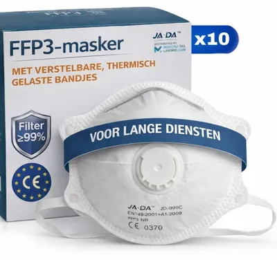 Produktbild von FFP3 Atemschutzmaske Mundschutz Staubmaske - Mit Ventil - 10 Stück