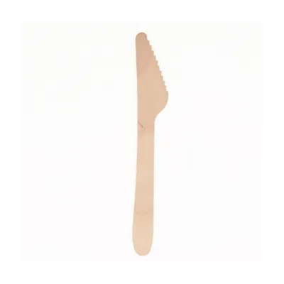 Produktbild von Papstar Messer, Holz "pure" 16,5 cm, 16 x 25 Stück