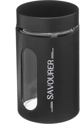 Produktbild von Einmachglas aus glas und metall "ublo" 0,9l schwarz  - 5 five simply smart