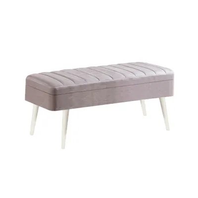 Produktbild von Skye Decor, Vina 0701 - 2 - White, Grey, Sitzbänke, Weiß, 90 x 40 x 39 cm