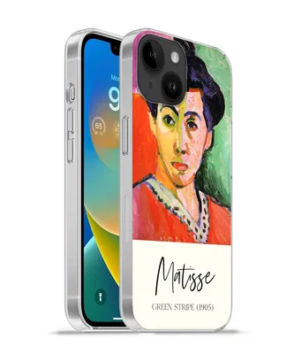 Produktbild von MuchoWow® Handyhülle Schutzhülle Hülle für Apple iPhone 14 - Softcase Matisse - Grüner Streifen (1905) - Alte Meister Silikon Softcase Handy Hülle - Mobiltelefonhülle