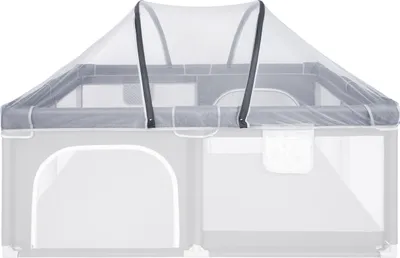 Produktbild von ONVAYA® Insektenschutznetz Moskitonetz für Laufgitter Laufstall Stubenwagen 160x120 cm | Schützt Ihr Baby vor Insekten | Einfache Klemmmontage | Platzsparend faltbar | Kompatibel mit verschiedenen Laufgittern