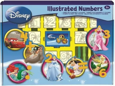 Zdjęcie produktu dla Multiprint Illustrated Numbers, Zestaw stempli dla dzieci, 3 lat(a), Nietoksyczne, Wielobarwny