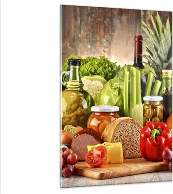 Produktbild von Bilder auf glas - Einteilig - Lebensmittel Gemüse Brokkoli Fleisch - 80x120cm - Glasbilder - Wandbilder - Bilder - Wanddekoration aus Glas - Glas Bilder - Wandbild auf Glas - GPA80x120-3182