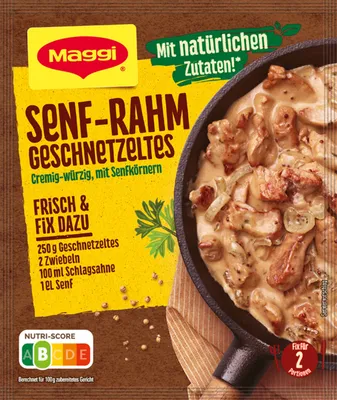 Produktbild von Maggi Fix für Senf Rahm Geschnetzeltes cremig und würzig 29g