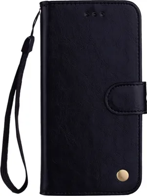 Produktbild von Mobigear Wallet  Huawei P Smart (2018) Hülle Klapphülle Geldbörse - Schwarz