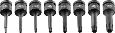 Obrázok produktu pre NEO TOOLS Torx 1/2" rázové kľúče, sada 8 ks.