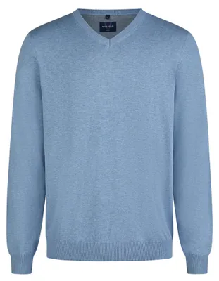 Produktbild von Marvelis - Pullover - V-Ausschnitt - Herren, (199010), Größe:S, Farbe:Hellblau (10)