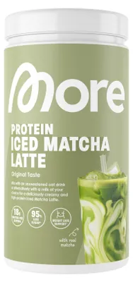 Zdjęcie produktu dla More Nutrition Protein Iced Matcha Latte 500g Dose - Oryginalny smak