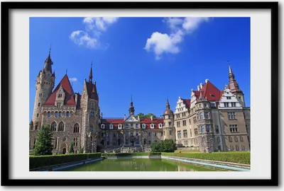 Produktbild von Bild 60x40 MDF-Rahmen, Wandkunst Polen Schloss Moszna