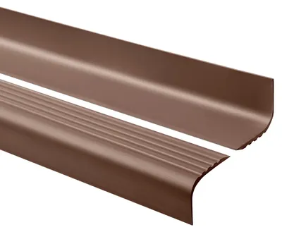 Obrázok produktu pre QUEST Protišmykový schodiskový profil RGPT PVC, ochrana schodov, 52x40mm, hnedá