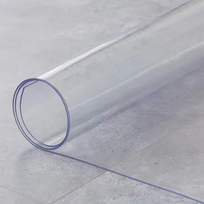Obrázok produktu pre HOOZ stolová fólia 130x70cm priehľadná 1,5 mm hrubá, priehľadný obrus ochrana a elegancia pre váš stôl, vodeodolná a utierateľná PVC ochrana stola, obdĺžniková