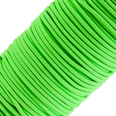 50m extra starke Gummikordel Gummischnur 3mm, neongrün