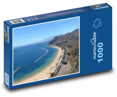 Obrázek produktu pro Puzzle 1000 Písečná pláž s palmami - martinpuzzle