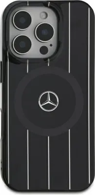 Immagine prodotto di Mercedes Mehmp16S23Hrsk Iphone 16 6.1 Czarny/Nero Custodia rigida Mb Doppio Strato Linee Incrociate Magsafe
