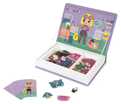 Image de Janod Magnetibook Costumes fille