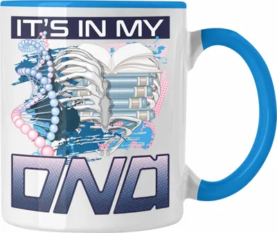 Produktbild von Trendation - Lesen Bücher Tasse Geschenk für Leseratte Bücherwurm Geschenkidee Spruch (Blau)