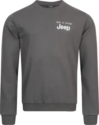 Produktbild von Jeep Herren Rundhals-Sweatshirt Grau