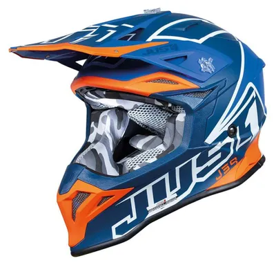 Helm J39 Thruster Blau-Orange, Größe XL, 62 cm
