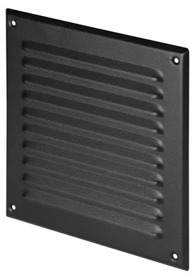 Image de Awenta MTA6 Grille de ventilation métallique carrée graphite 20x20 cm