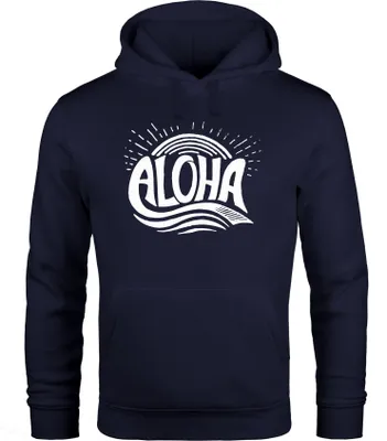 Produktbild von Hoodie Herren Aloha Surf Kapuzen-Pullover Männer Neverless® navy L