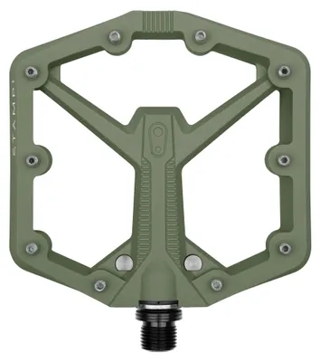 Crankbrothers Stamp 1 Gen 2 - Large, Plattform-Pedal - green