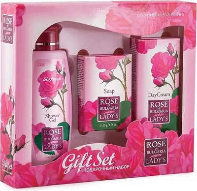 Produktbild von Biofresh Rose of Bulgaria Duschgel 100ml + Tagescreme 30ml + Seife 50g Geschenkset