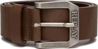 Produktbild von REPLAY Leder Gürtel Belt W90 DK Brown Wood braun