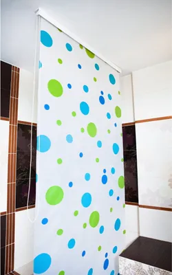 Immagine prodotto di Tenda da doccia a mezza cassetta 140x240 cm modello Sylt tenda da doccia blu verde